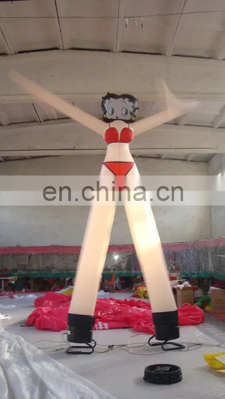 customized high performance led lighting inflatable air dancer of beauty