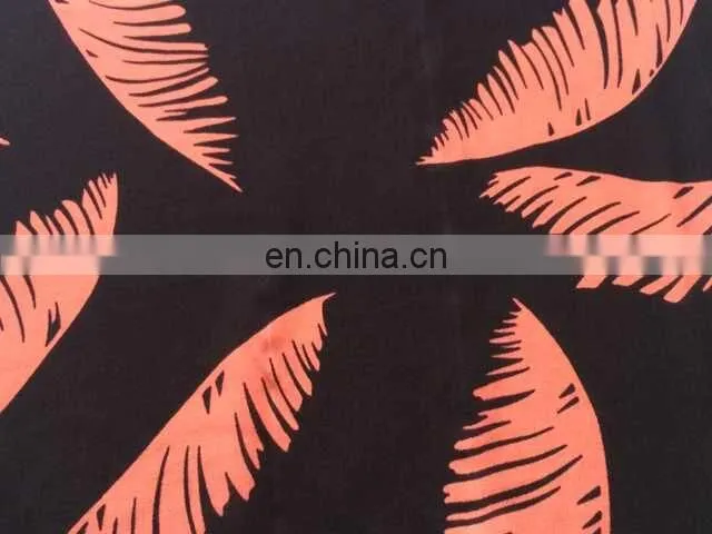 16mm 100%silk double ggt in feather print for fashion garment