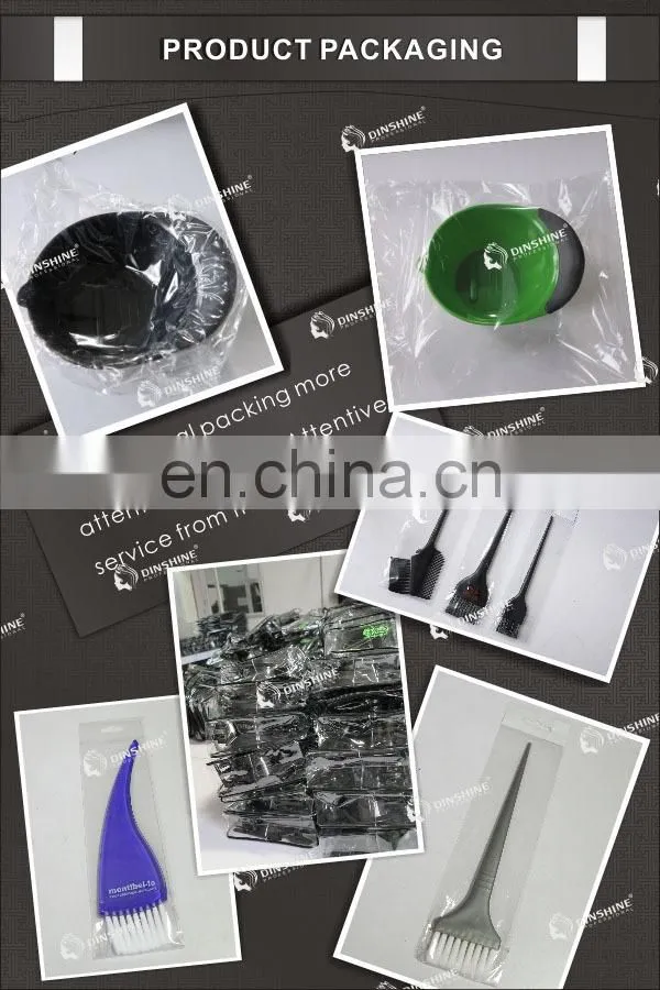 hot sale hair salon equipment plastic hair tint bowl with rubber stand