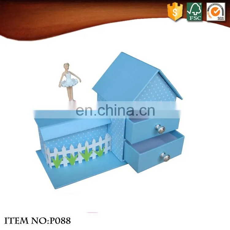 Hand Crank Ballerina Musical Jewelry Boxes