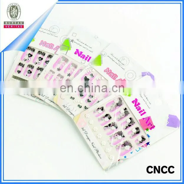 2015 new fashion Cute Flower Pattern 3D Nail Sticker Nail Art DIY/lower nail sticker