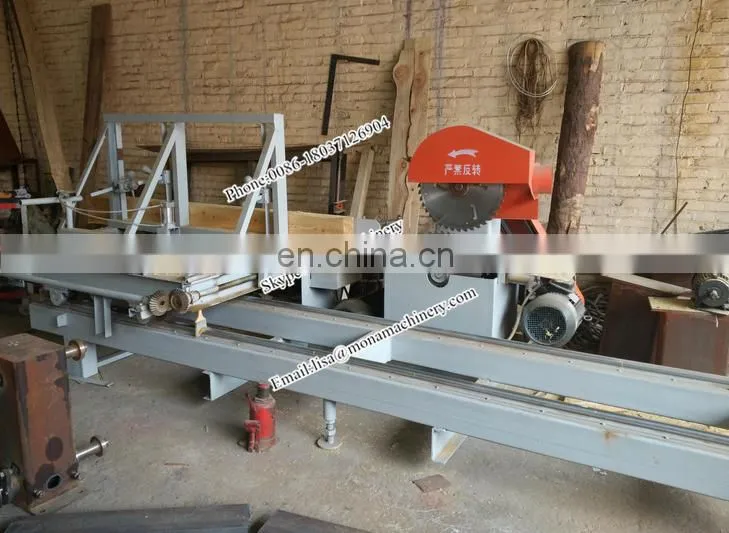 Round log Sliding table saw/ hard wood sliding table saw