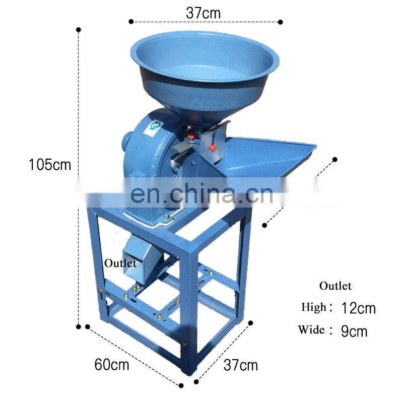 AGRO Portable Corn Grain Grinding Flour Mill Crusher Machine