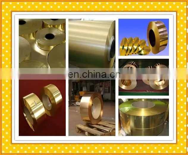 ASTM C2600 c26000 1/2 Hard brass strip rolls from china supplier