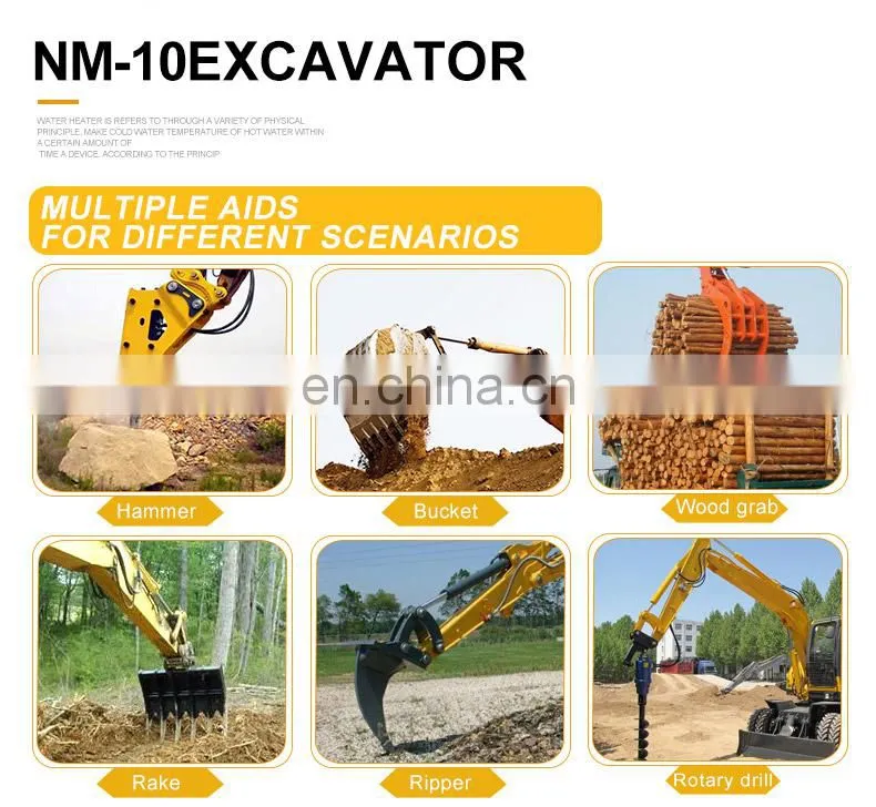 Simple operating 1000kg mini excavator made in china is hot selling