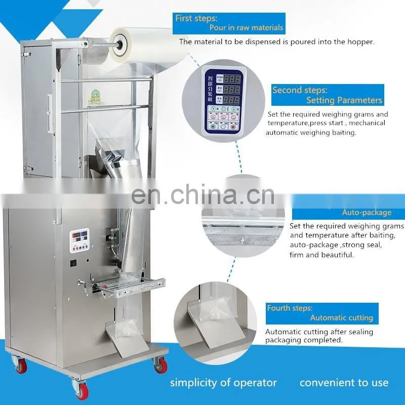 automatic premade stand up sauce pouch filling and sealing packaging machine