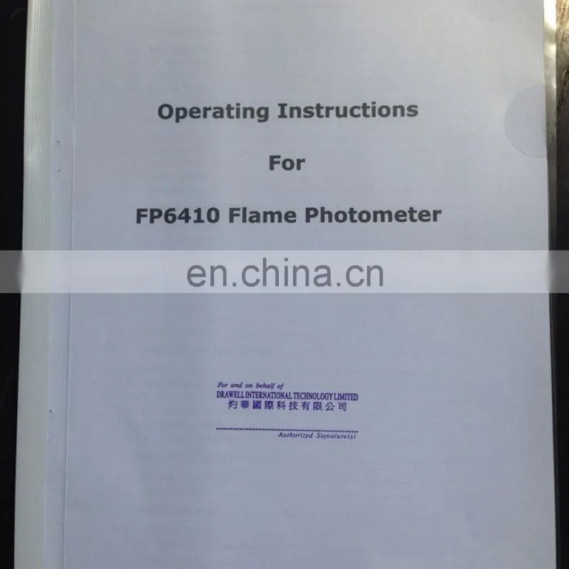 FP6440 digital accurate Flame photometer price for K ,Na,Li,Ca