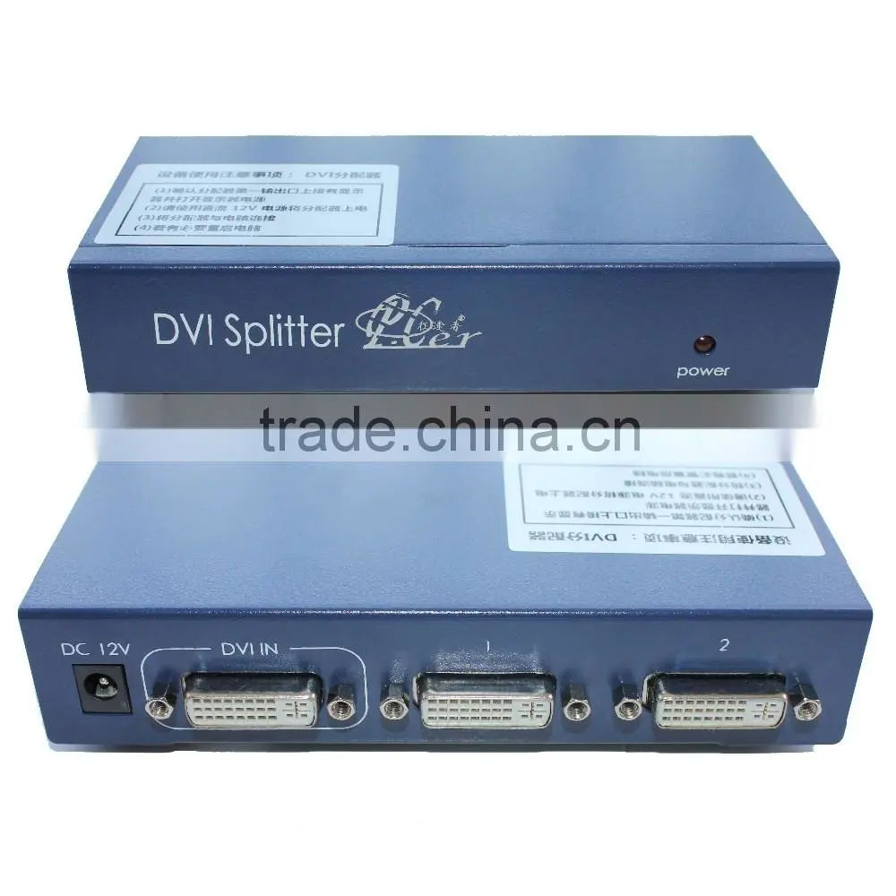 High quality 1 in to 8 out 1pcs to 8 monitors DVI Splitters