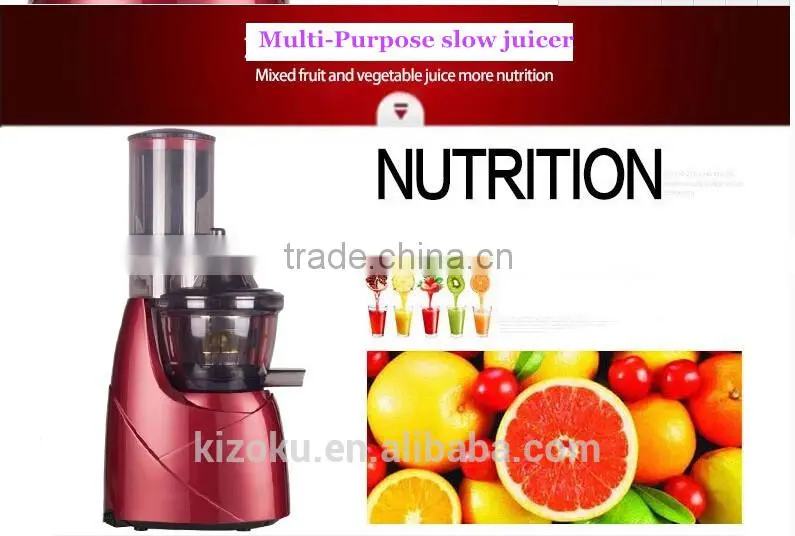 Whole apple feed mouth slow juicer/Stainless steel pomegranate juicing as see on TV