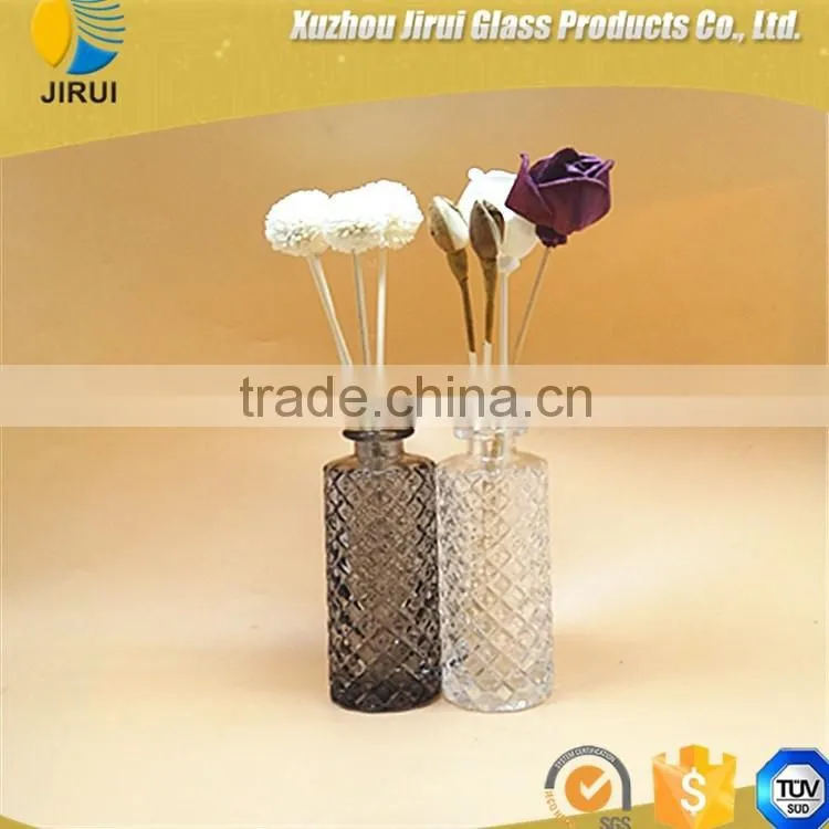 clear and black colour aroma diffuser glass bottle
