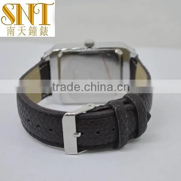 2016 square watch women case leather strap sunray dial wholesale OEM quartz watch