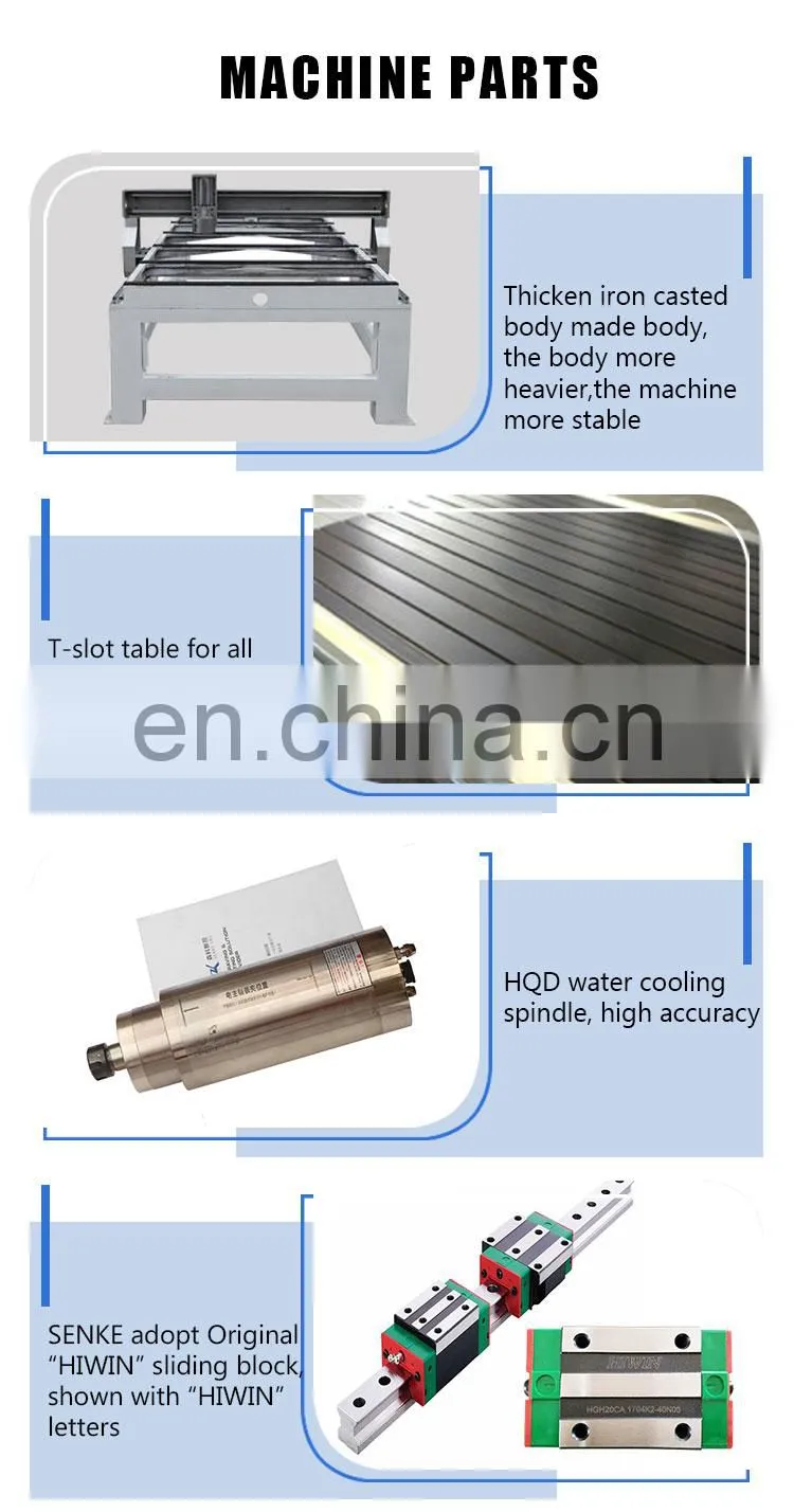 SENKE 4 axis Advertising Wood MDF Door PVC CNC Router Cutting Engraving Drilling Machine