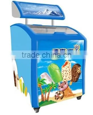 Ice cream display deep freezers commercial freezers