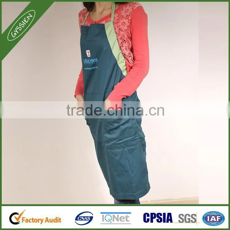 Alibaba China wholesale green/custom cooking apron,wholesale stylist apron