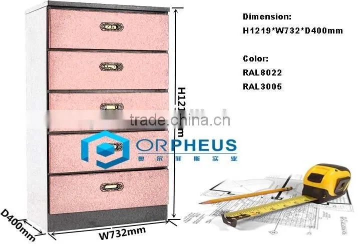 Steel Chest Of Drawers 5 Dresser American Furniture Black Five Drawers Chest