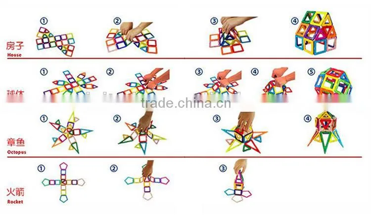 magnetic building blocks magnet balls plastic building blocks toys