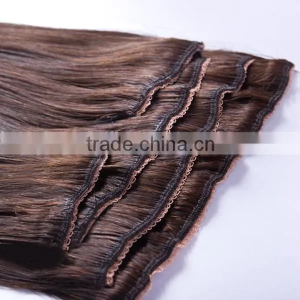 Ombre colored lace full head Russian Brazilian Indian remy human clip in hair extensions
