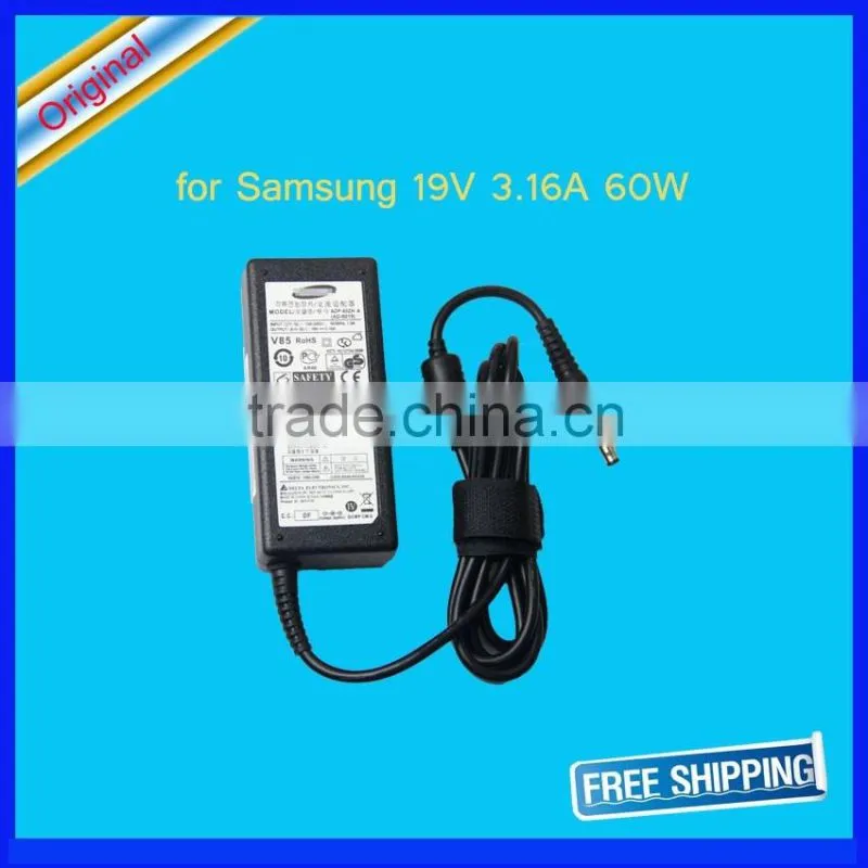 Original 19V 3.16A 60W AC Power Supply Adapter Charger For Samsung R510 R530 Laptop Adapter