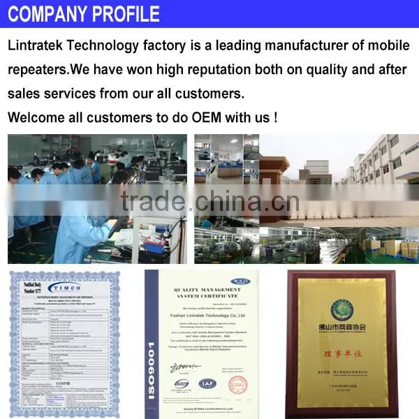 LINTRATEK brand GSM/DCS/3G Tri-band Repeater 900/1800/2100MHz Cellphone mobile signal repeater