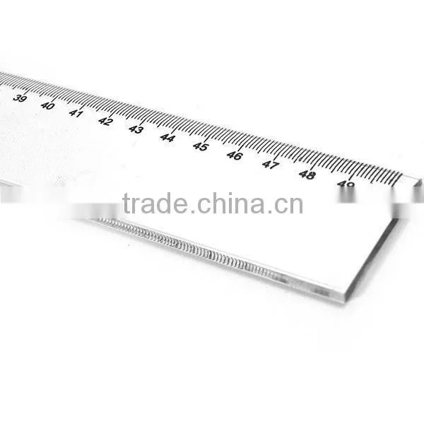 2012 hot new simple round corner straight acrylic ruler