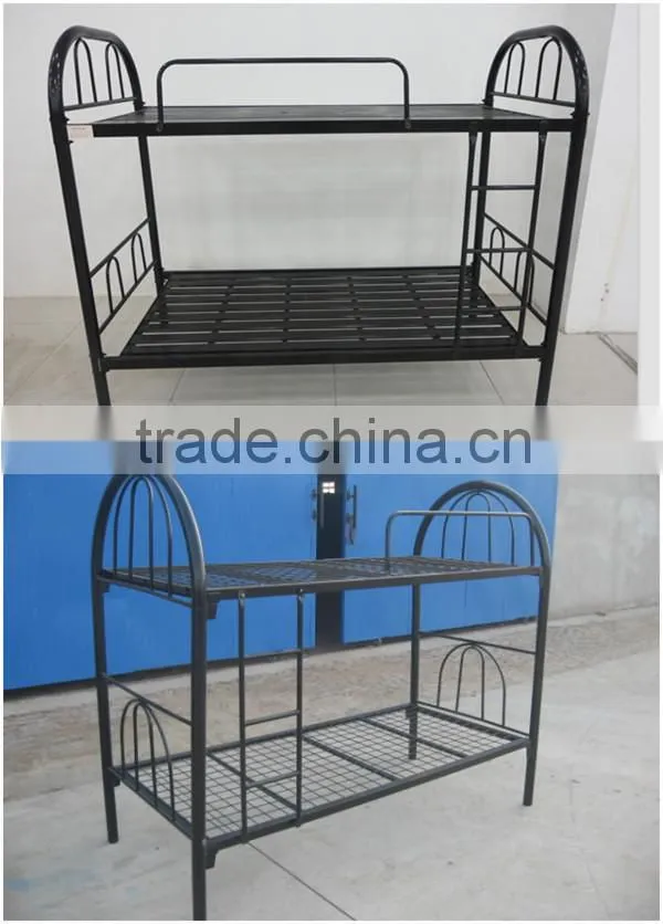 180 KGS Load Capacity metal double decker bunk bed,school domitory steel bunk bed
