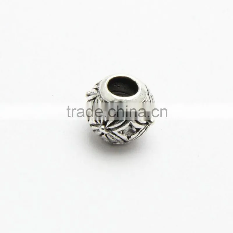 New Style Anti-silver Big Hole Zinc Alloy Loose Beads,Chain Bracelets Accessories