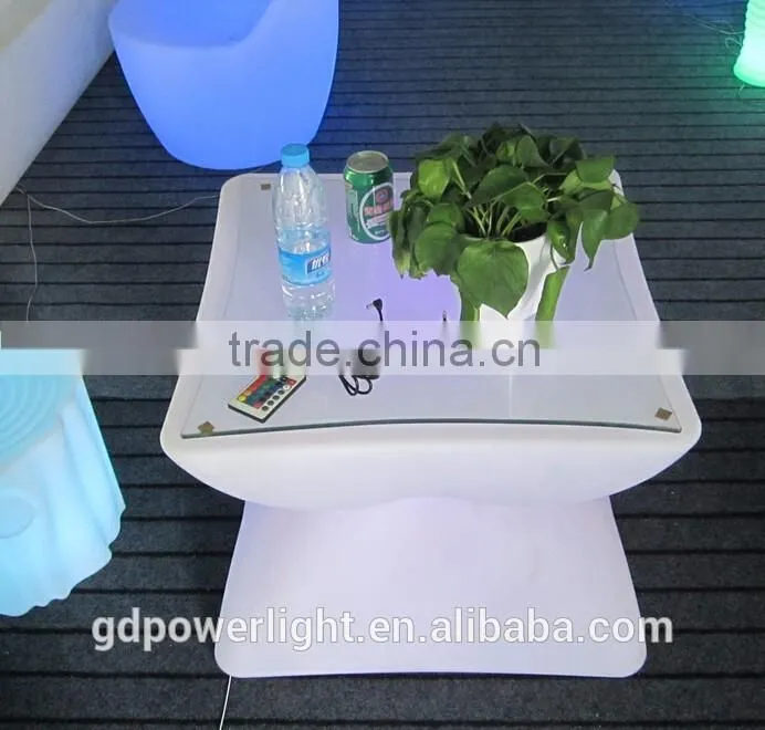 PE Plastic Bar Table with LED light and remote T003