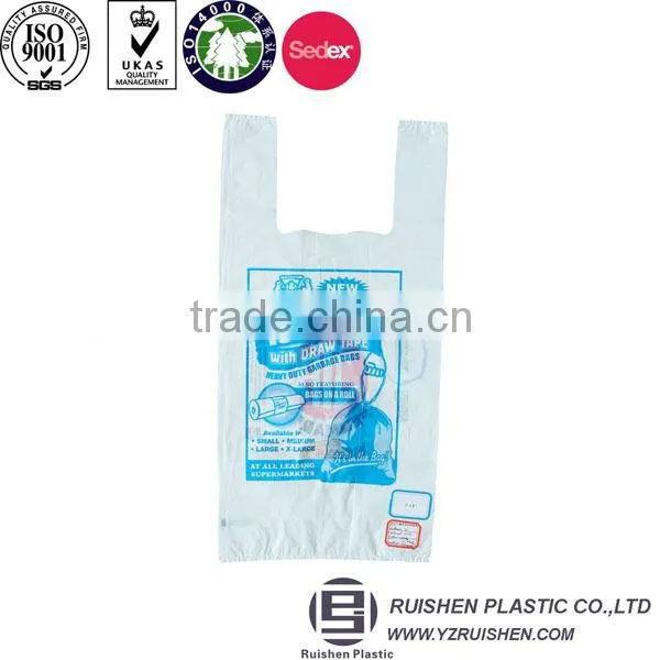 Reusable HDPE T-shirt Present Packing Bag