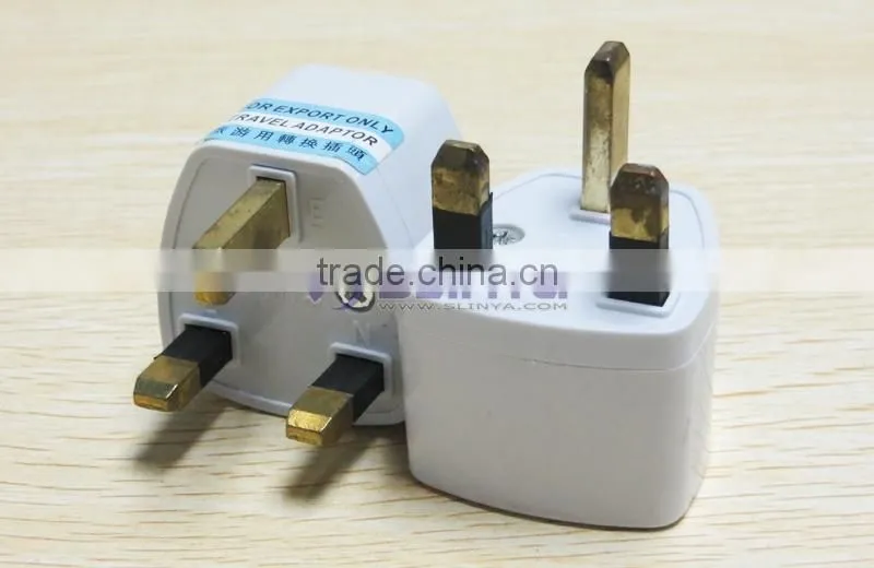 Wholesales Cheap Price AU US EU to UK Adapter Converter 3 Pin AC Power Plug Adaptor Connector