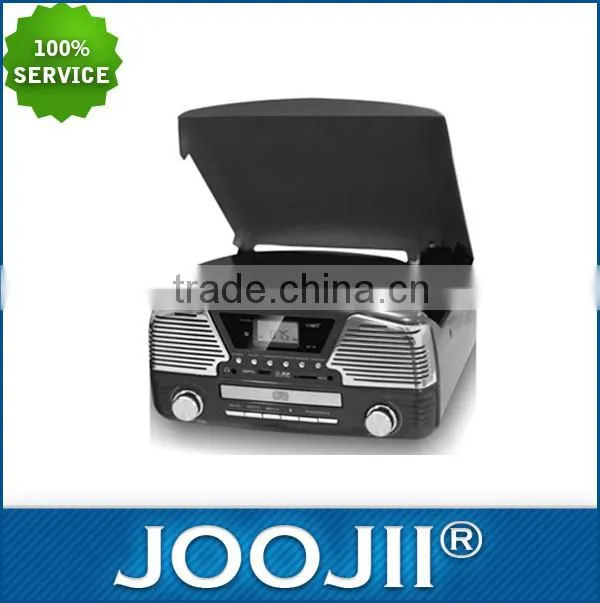 Three-Speed turntable cd player