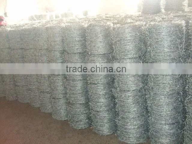 Stainless steel security electro galvanized barbed wire