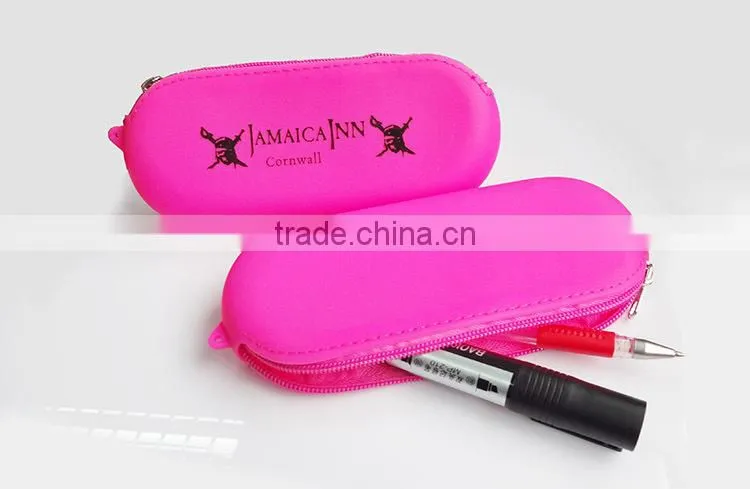 2015 Custom Silicone cute pencil pouches/cute pencil pouch