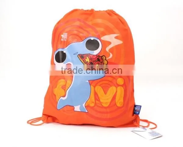 cute cartoon drawstring backpack for promotion