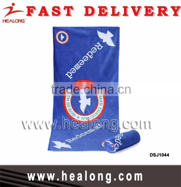 Quick Dry Microfiber Custom Sublimation Printed Bath Golf Gym Hotel Yoga Face Sport Towel Personalized