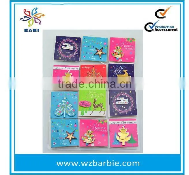 2015 Merry Christmas 3D gift tags hand-creafted card