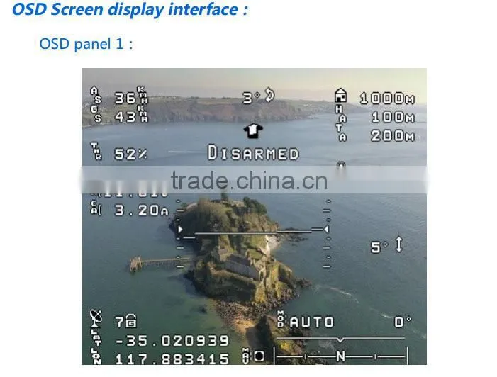 600mw video FPV 32ch OSD transmitter with LCD display SKY-S60 for boscam fpv kit