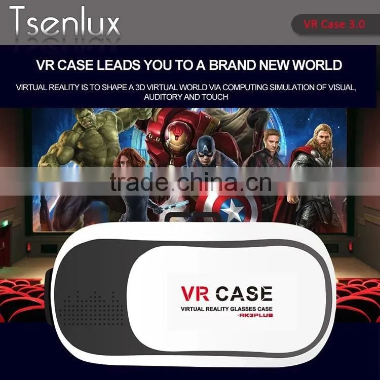 2016 new High Tech VR Shinecon 3D Virtual Reality Helmet Movies Games 3D Glasses 3D VR Box For Smartphone