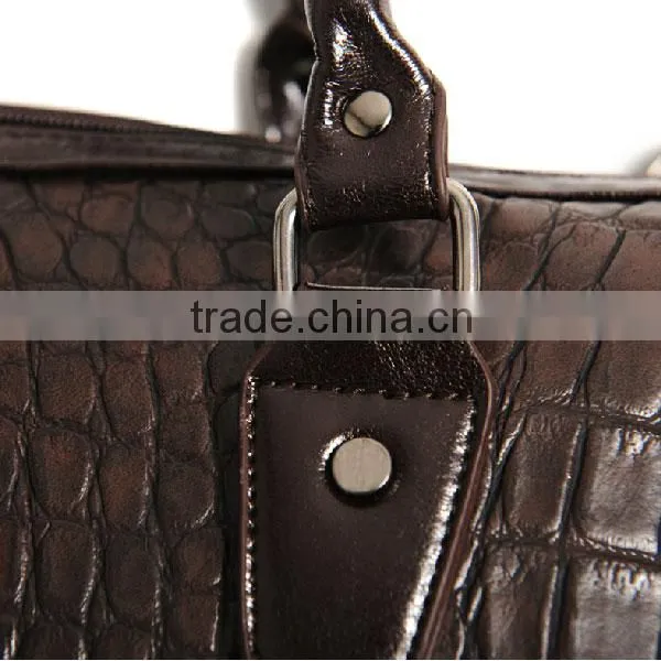 crocodile leather carrier bag for men leather garment bag leather shoe and bag set