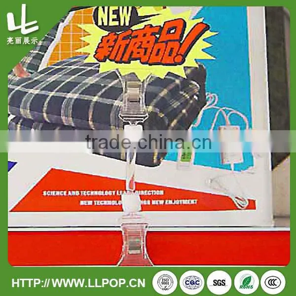 Acrylic POP Sign Holder Clip Mounting Clamp Merchandise Sign Clip