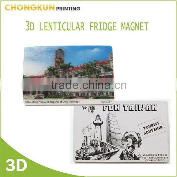 3d lenticular fridge magnet, custom souvenir fridge magnet