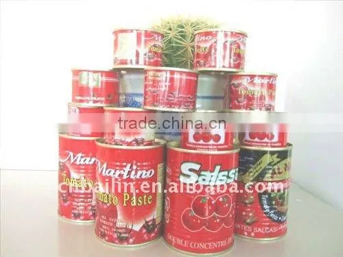 bulk tomato puree 198g gino tomato paste 28%-30% HACCP certified tomato paste company