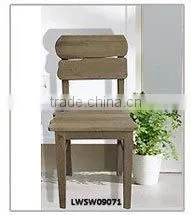 European Rectangle White Zinc Top Wood Table Antique