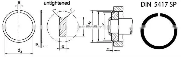 spring wire ring m30-m400(DIN5417)