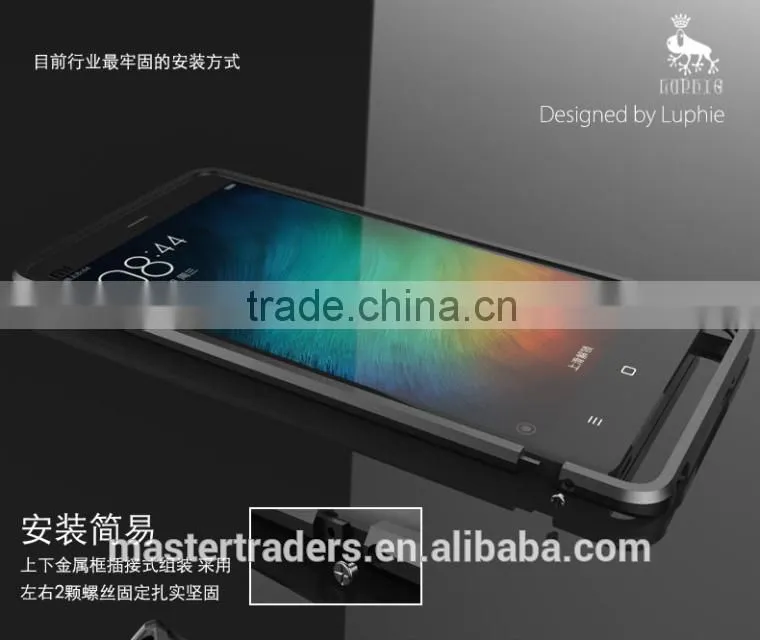 Original Luphie Liangjian Aluminum Metal Bumper Case For Xiaomi Note MT-3455
