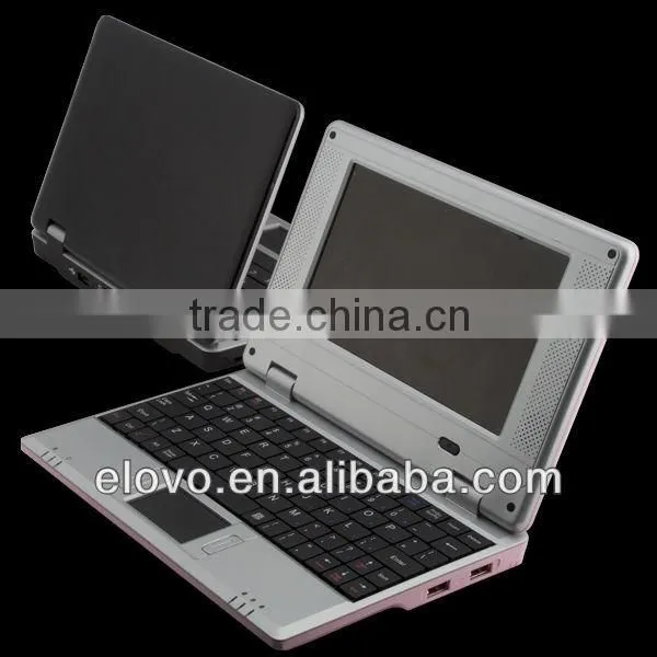 hot selling 7" WM8850 WIN CE 7.0 wifi netbook compuer students laptop computer support 3G
