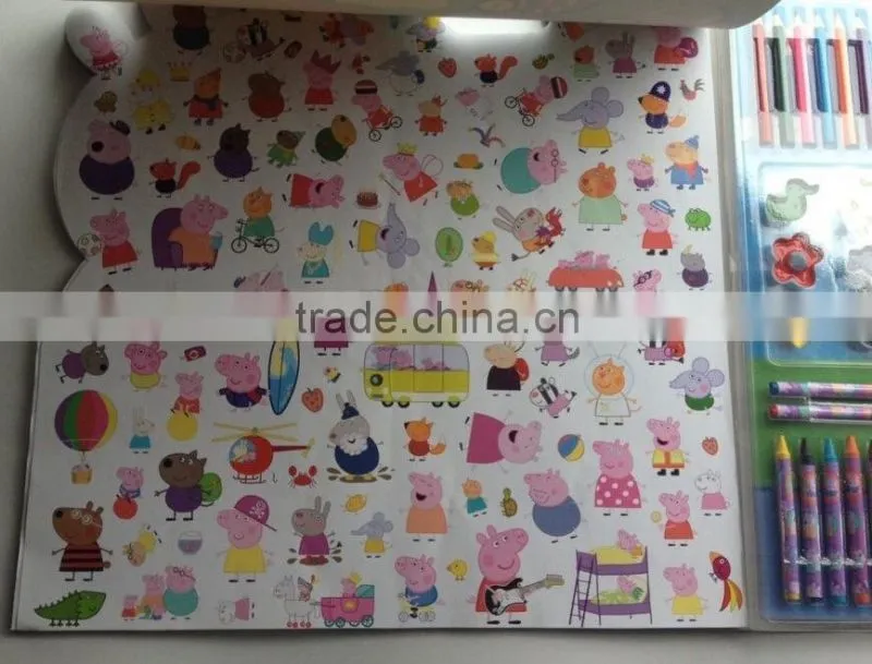 fashionable peppe pig tatoo drawing book