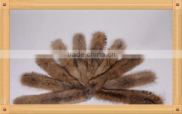 raccoon dog fur trim, raccoon dog fur collar