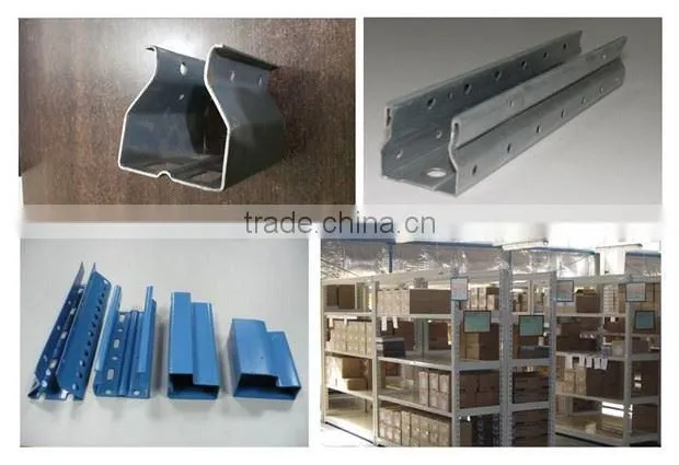 Zhongtuo shelves rack pillar beam upright roll former for supermarket &wearhouse