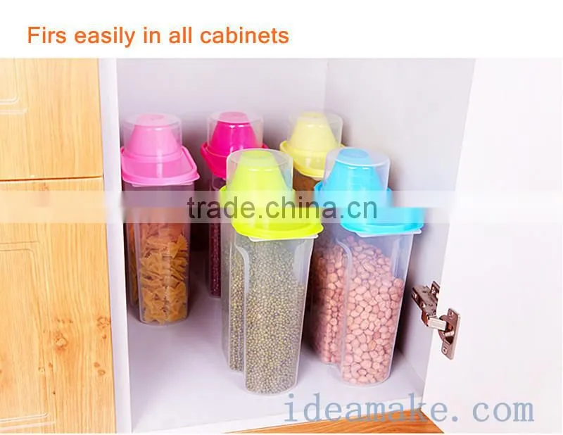 2015 new product food grade plastic airtight food container set