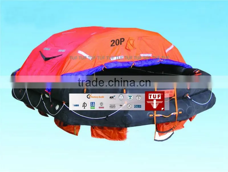 CCS Approved Throw-Over Inflatable Life Raft for 66 Person
